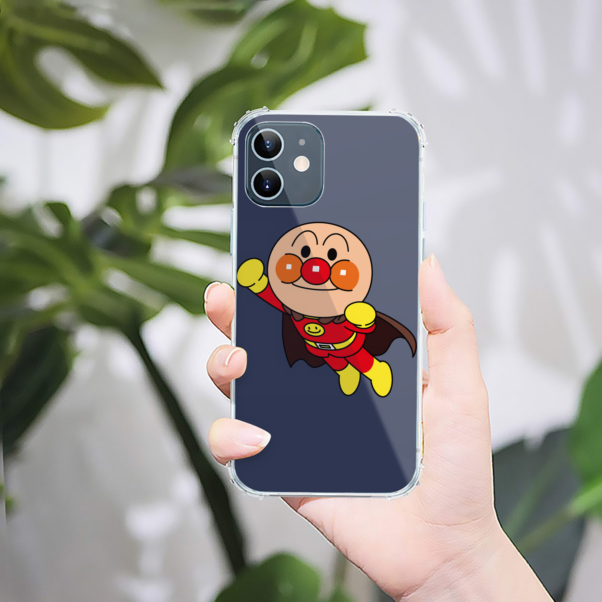 （画像用） アンパンマン Anpanman 【iPhone 12シリーズ対応】透明スマホケース（クリアソフトケース）